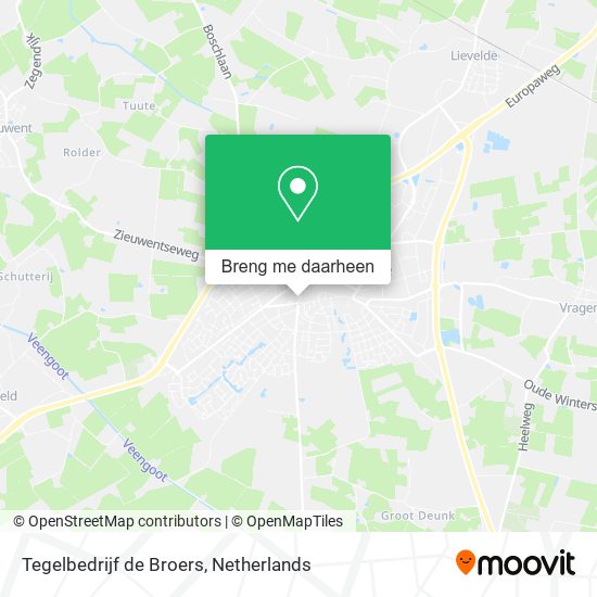Tegelbedrijf de Broers kaart