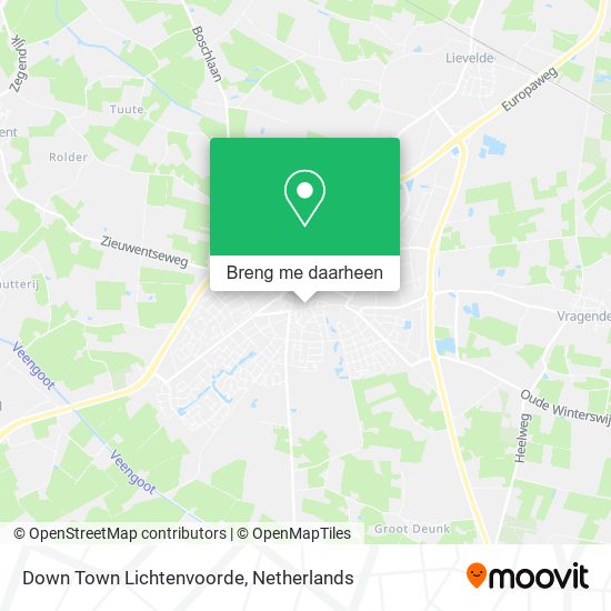 Down Town Lichtenvoorde kaart