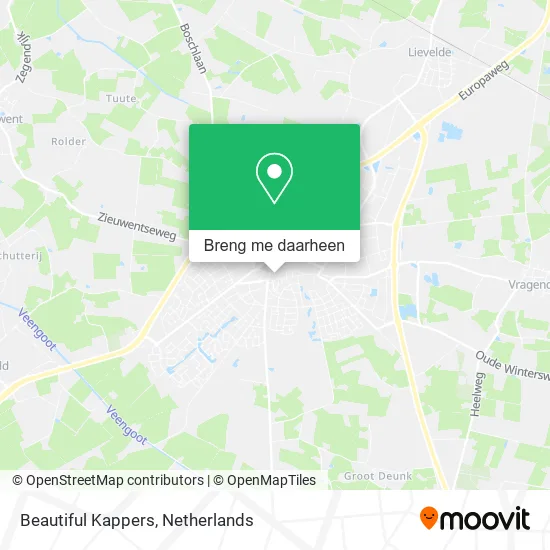Beautiful Kappers kaart