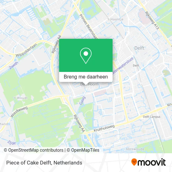 Piece of Cake Delft kaart