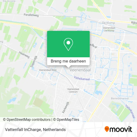 Vattenfall InCharge kaart