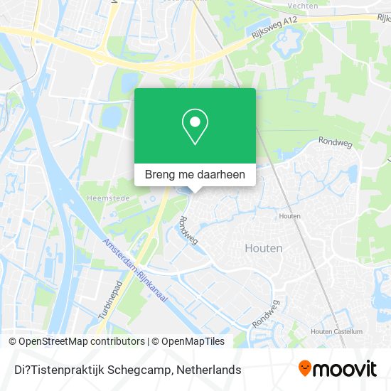 Di?Tistenpraktijk Schegcamp kaart
