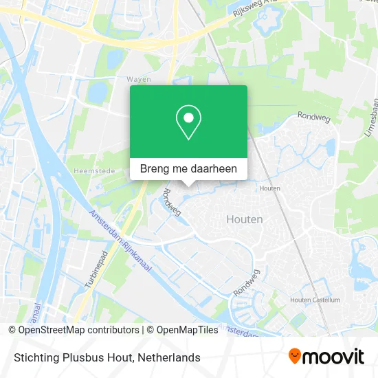 Stichting Plusbus Hout kaart