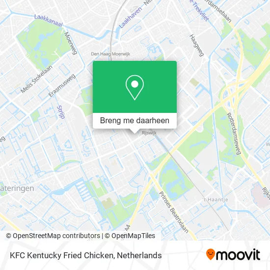 KFC Kentucky Fried Chicken kaart