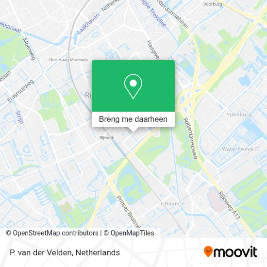 P. van der Velden kaart