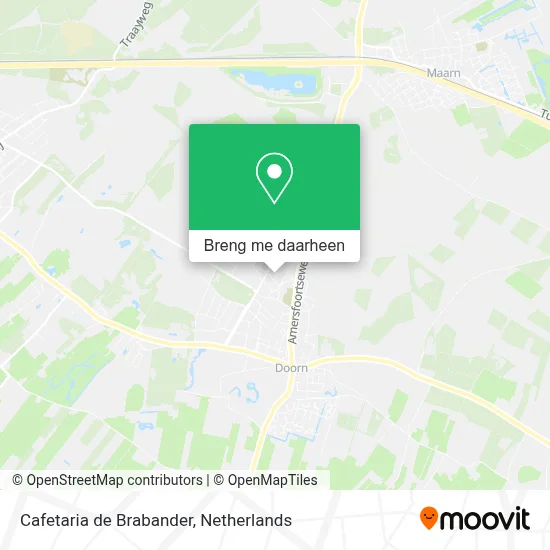 Cafetaria de Brabander kaart