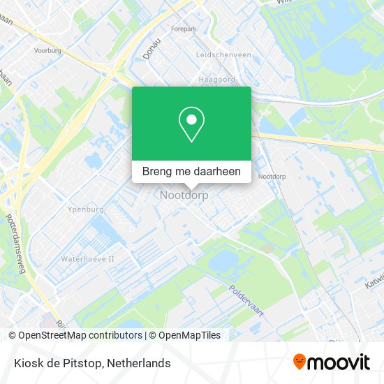 Kiosk de Pitstop kaart