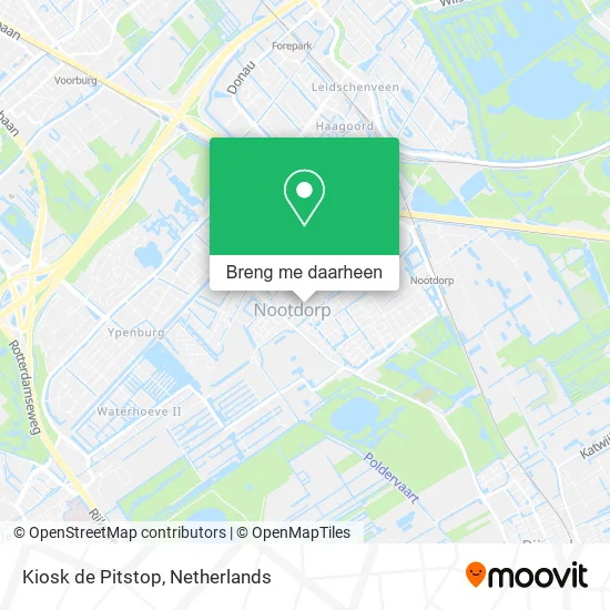 Kiosk de Pitstop kaart