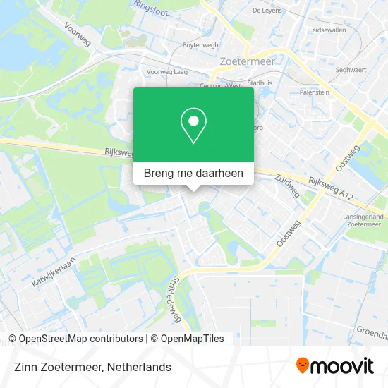 Zinn Zoetermeer kaart