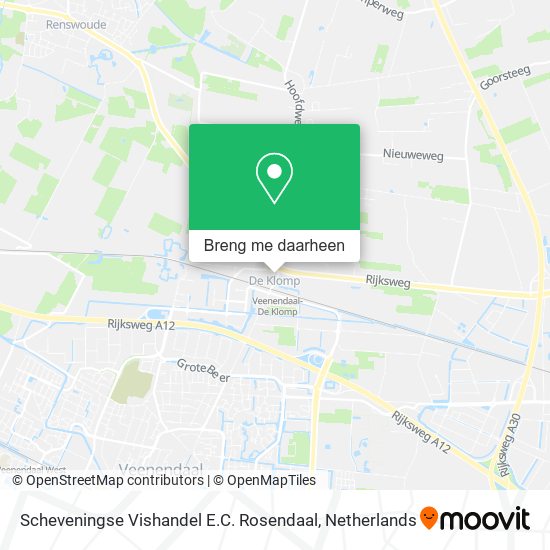 Scheveningse Vishandel E.C. Rosendaal kaart