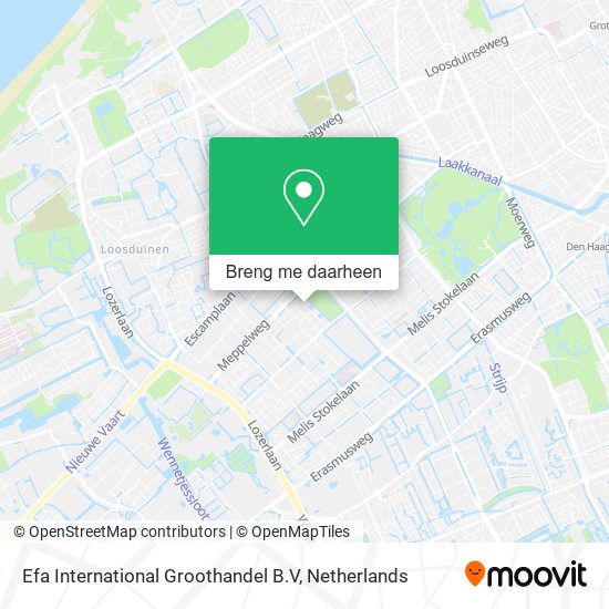 Efa International Groothandel B.V kaart