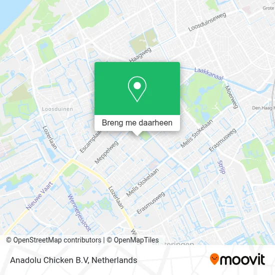 Anadolu Chicken B.V kaart