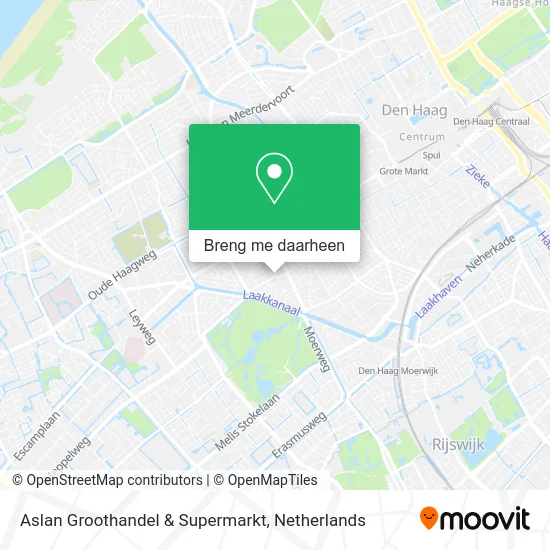 Aslan Groothandel & Supermarkt kaart