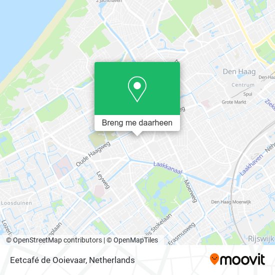 Eetcafé de Ooievaar kaart