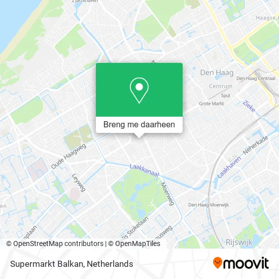 Supermarkt Balkan kaart