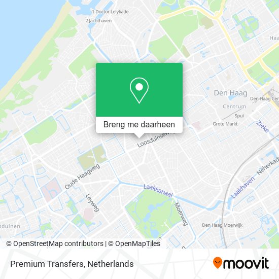 Premium Transfers kaart