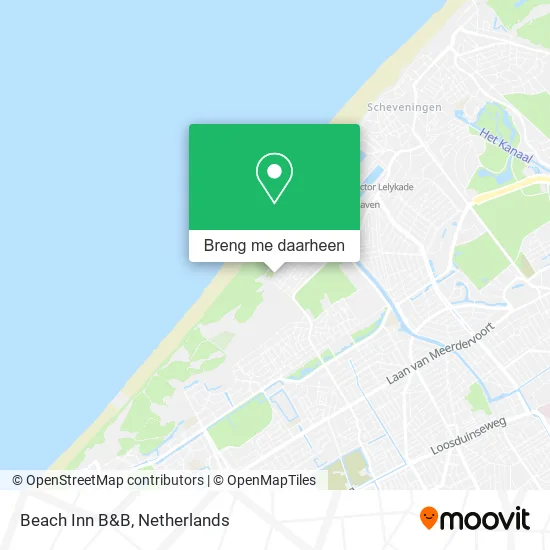 Beach Inn B&B kaart