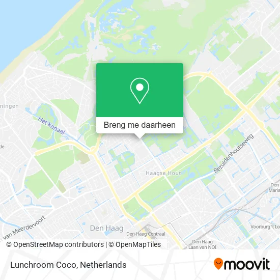 Lunchroom Coco kaart