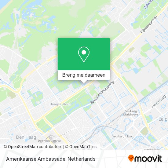 Amerikaanse Ambassade kaart