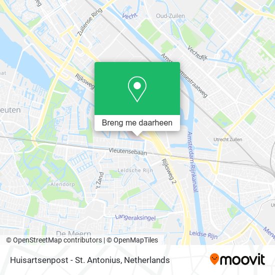 Huisartsenpost - St. Antonius kaart