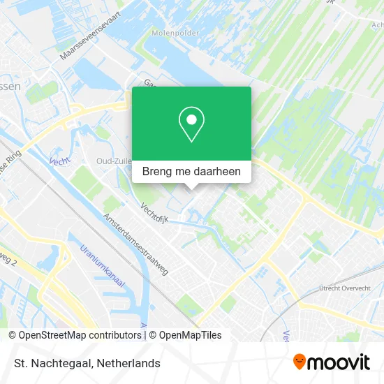 St. Nachtegaal kaart