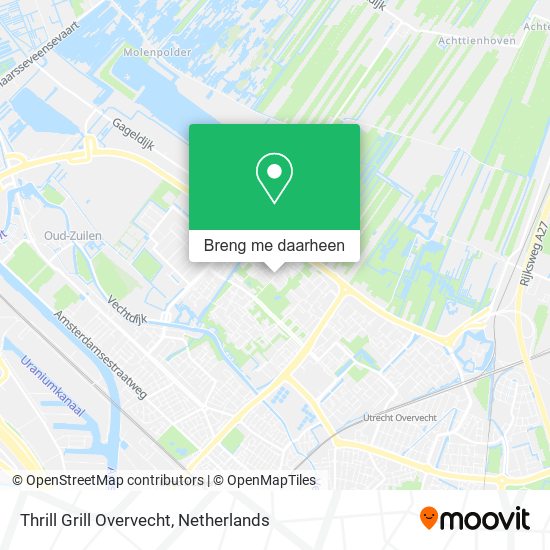 Thrill Grill Overvecht kaart