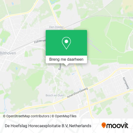 De Hoefslag Horecaexploitatie B.V kaart