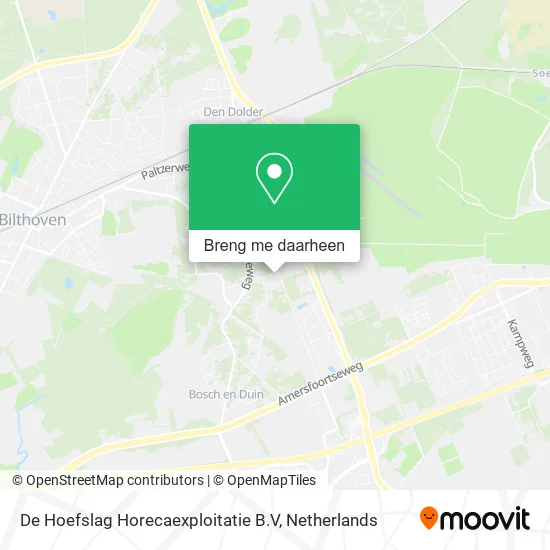 De Hoefslag Horecaexploitatie B.V kaart