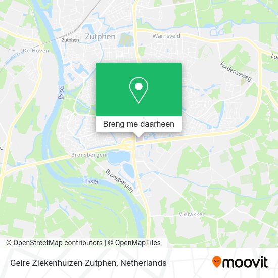 Gelre Ziekenhuizen-Zutphen kaart