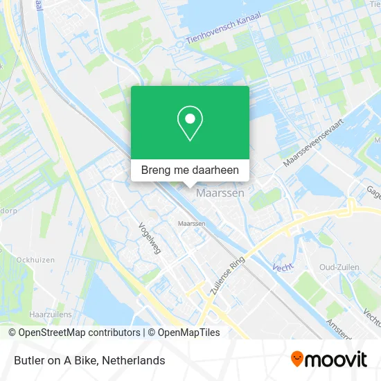 Butler on A Bike kaart