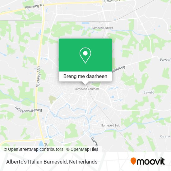 Alberto's Italian Barneveld kaart