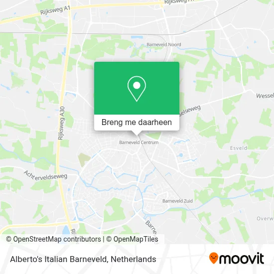 Alberto's Italian Barneveld kaart