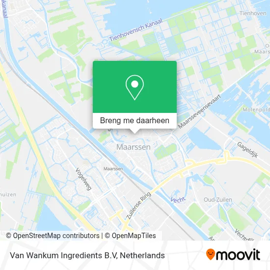 Van Wankum Ingredients B.V kaart