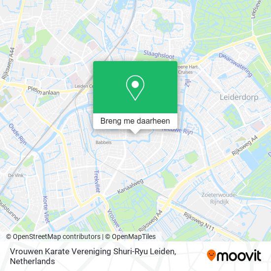 Vrouwen Karate Vereniging Shuri-Ryu Leiden kaart