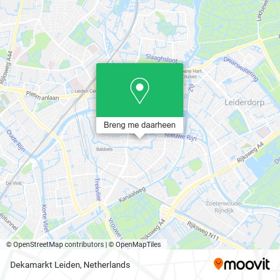 Dekamarkt Leiden kaart