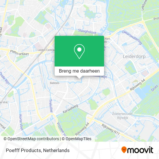 Poefff Products kaart