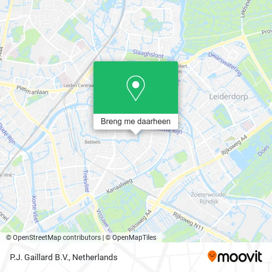 P.J. Gaillard B.V. kaart