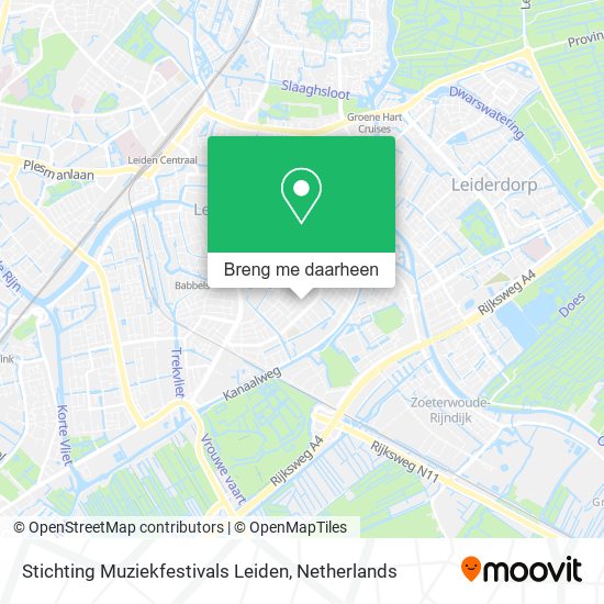 Stichting Muziekfestivals Leiden kaart