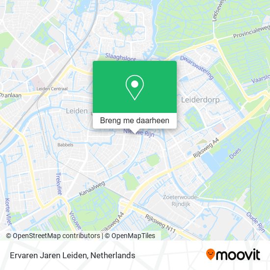 Ervaren Jaren Leiden kaart