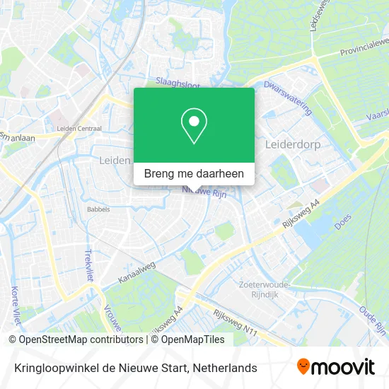Kringloopwinkel de Nieuwe Start kaart