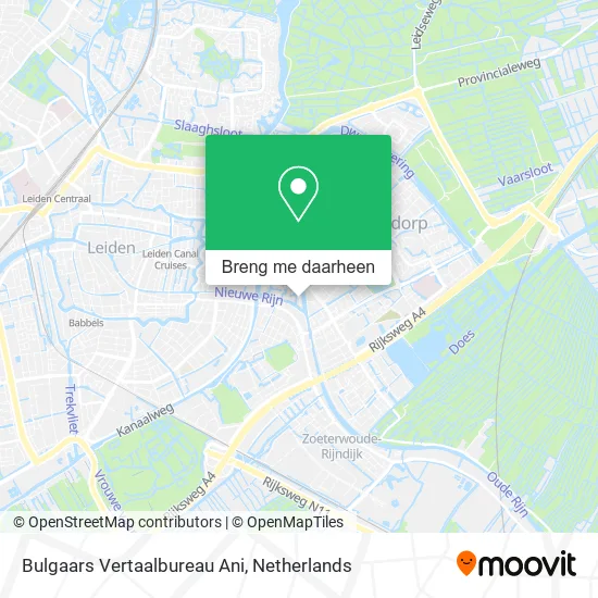 Bulgaars Vertaalbureau Ani kaart