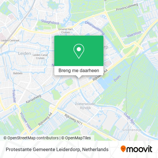 Protestante Gemeente Leiderdorp kaart