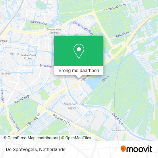 De Spotvogels kaart