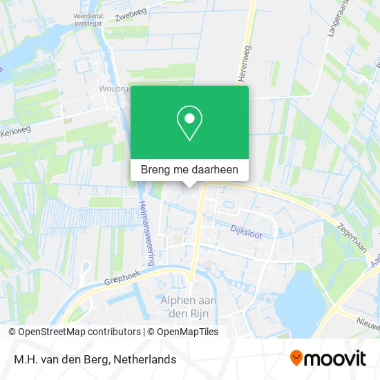 M.H. van den Berg kaart
