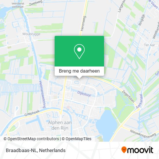 Braadbaas-NL kaart