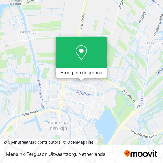 Mensink-Ferguson Uitvaartzorg kaart