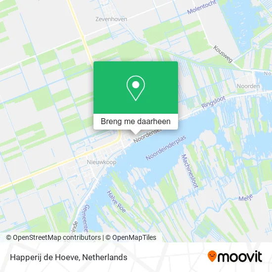 Happerij de Hoeve kaart