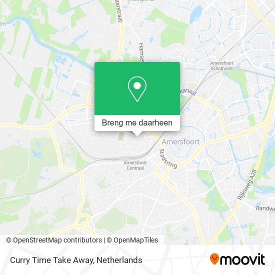 Curry Time Take Away kaart