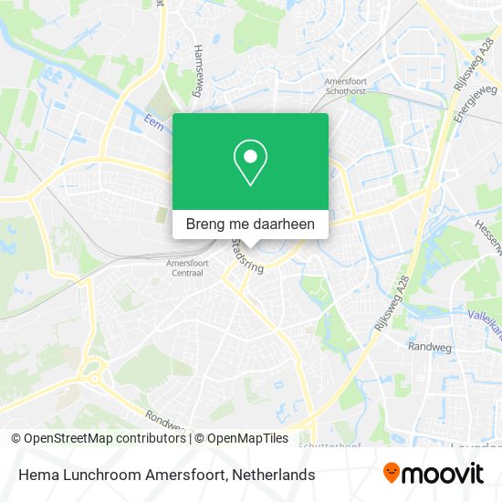 Hema Lunchroom Amersfoort kaart