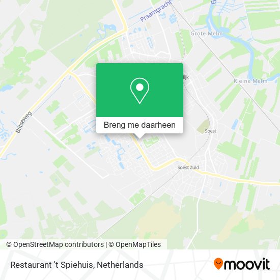 Restaurant 't Spiehuis kaart